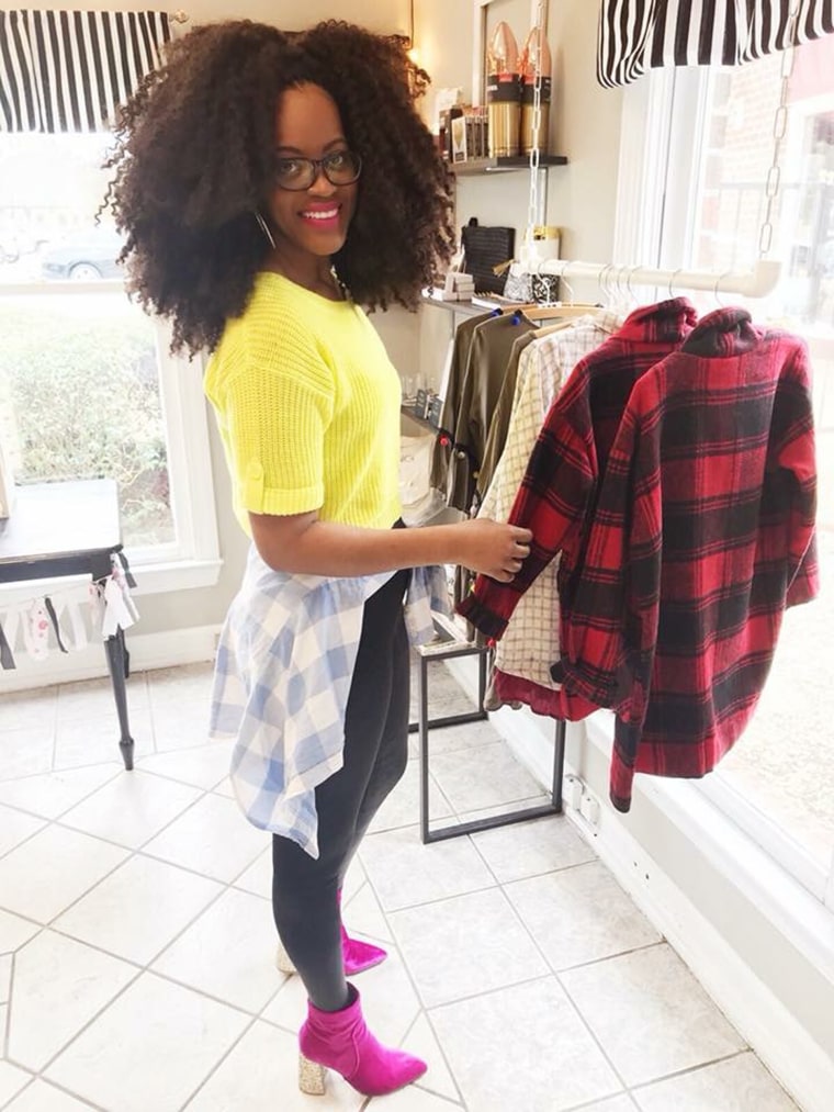 Image: Lakesha Cole in the store she owns.