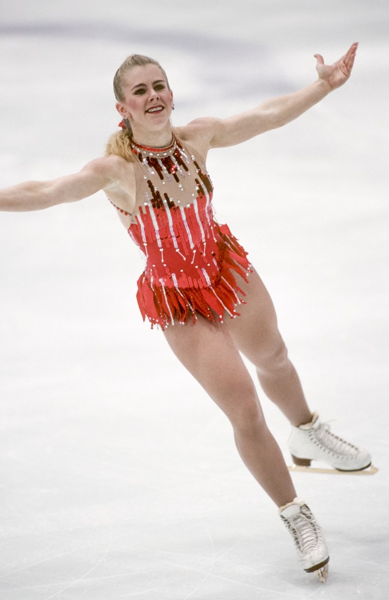 Tonya Harding of the USA competes in the Technical Program portion of the Women's Figure Skating competition of the 1994 Winter Olympics on February 23, 1994 at the Hamar Olympic Hall in Lillehammer, Norway.