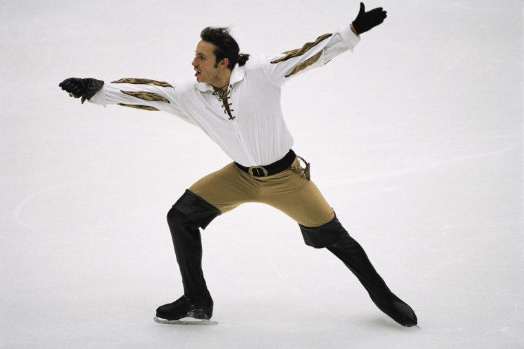 Philippe Candeloro from France performs at the 1998 Winter Olympics.