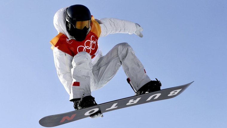 Shaun White, of the United States, jumps during the men's halfpipe qualifying at Phoenix Snow Park at the 2018 Winter Olympics in Pyeongchang, South Korea, Tuesday, Feb. 13, 2018.