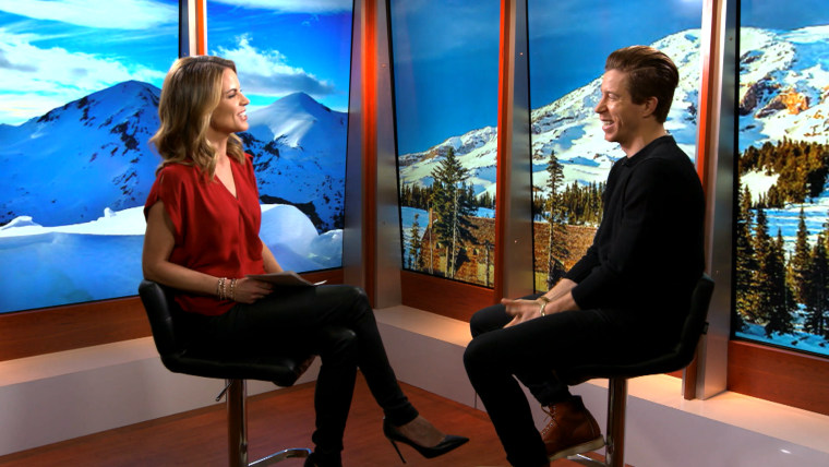 Natalie with Shaun White