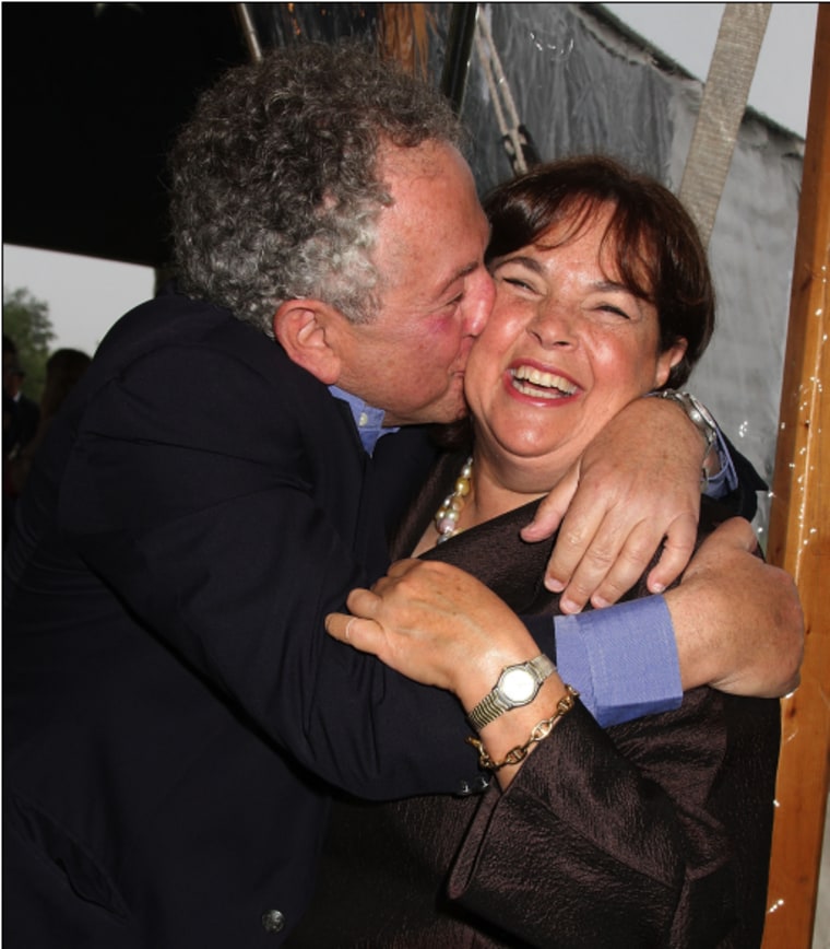 Jeffrey Garten kissing Ina Garten