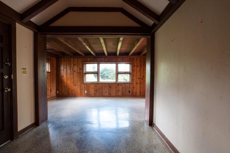 Dining room before/after