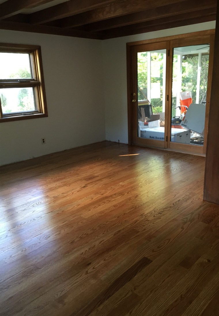 Dining room before/after