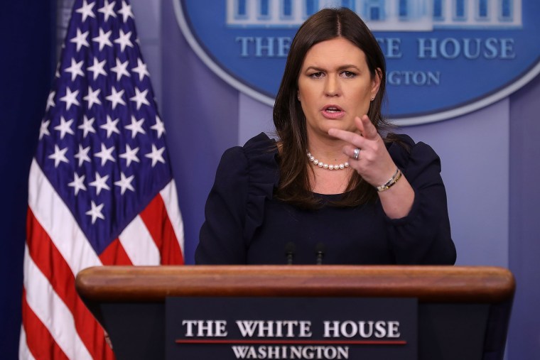 Image: White House Press Press Secretary Sarah Sanders Holds Press Briefing At White House