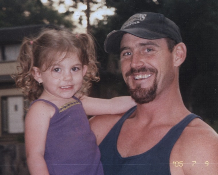 Jeramy Burt, right, with daughter McKenzie Burt