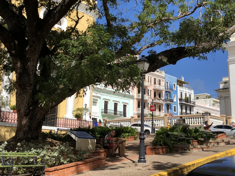 A view of Cristo Street in Old San Juan in January.