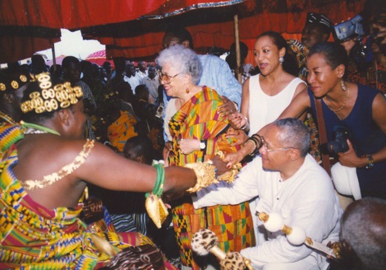 Freddy Henderson's durba and entoolment in Accra as Queen Mother of Travels and Tours.