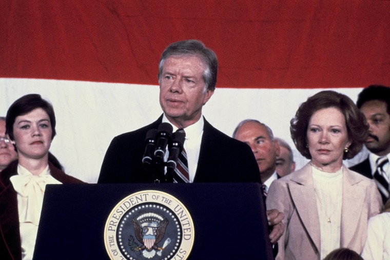 Image: President Jimmy Carter at The Tribune, Jan. 1.