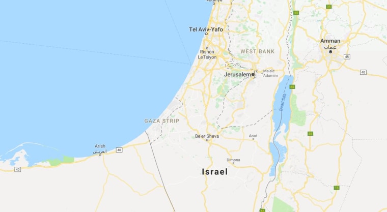 Image: Map shows location of the Gaza Strip