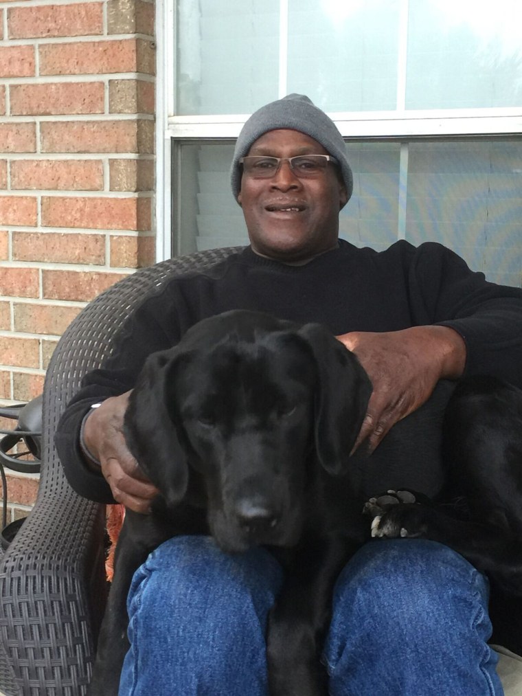 Man exonerated after 38 years goes home with the puppy he raised in prison