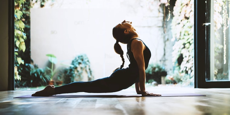Woman doing yoga