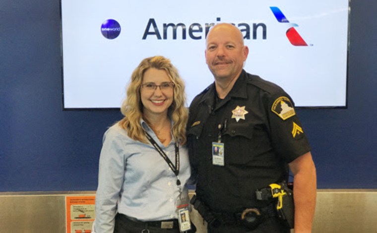 American Airlines agent Denise Miracle is being hailed as a hero after she prevented two teens from becoming likely victims of a human trafficking plot.