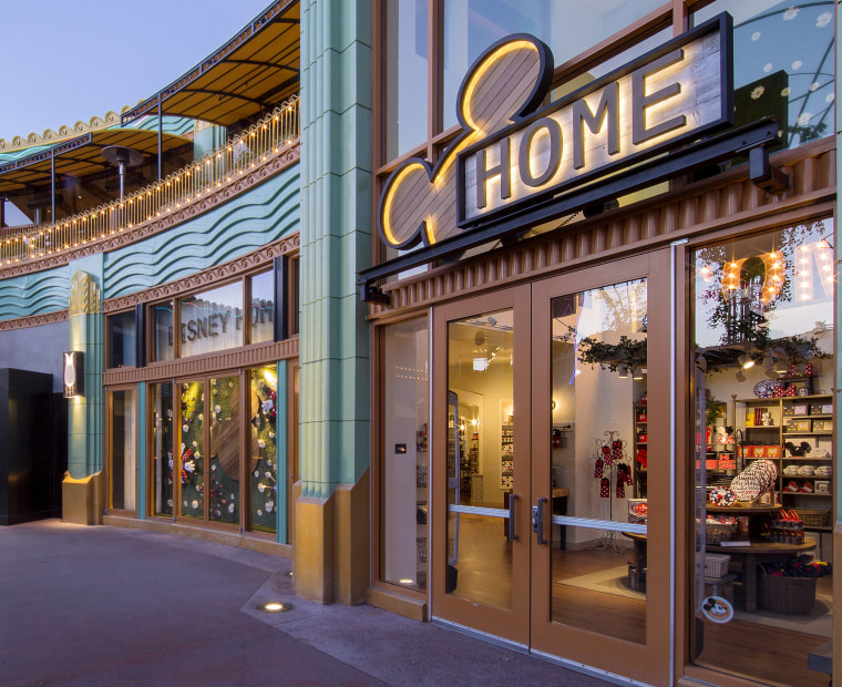 The entrance to Disney Home in the Downtown Disney District in California.