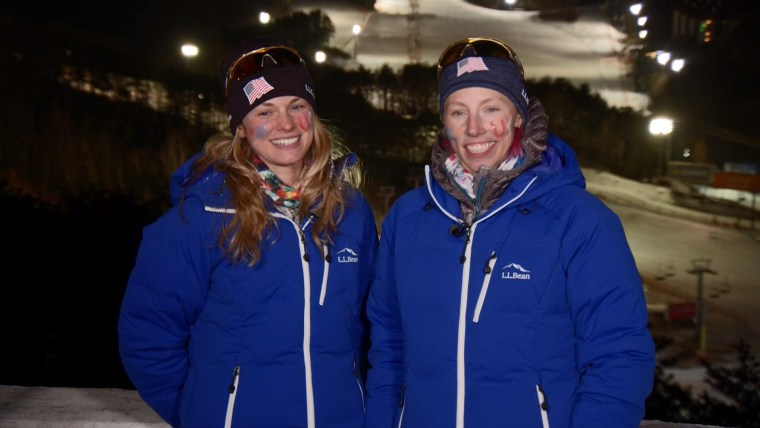 Women X-Country Skiers Jessica Diggins and Kikkan Randall