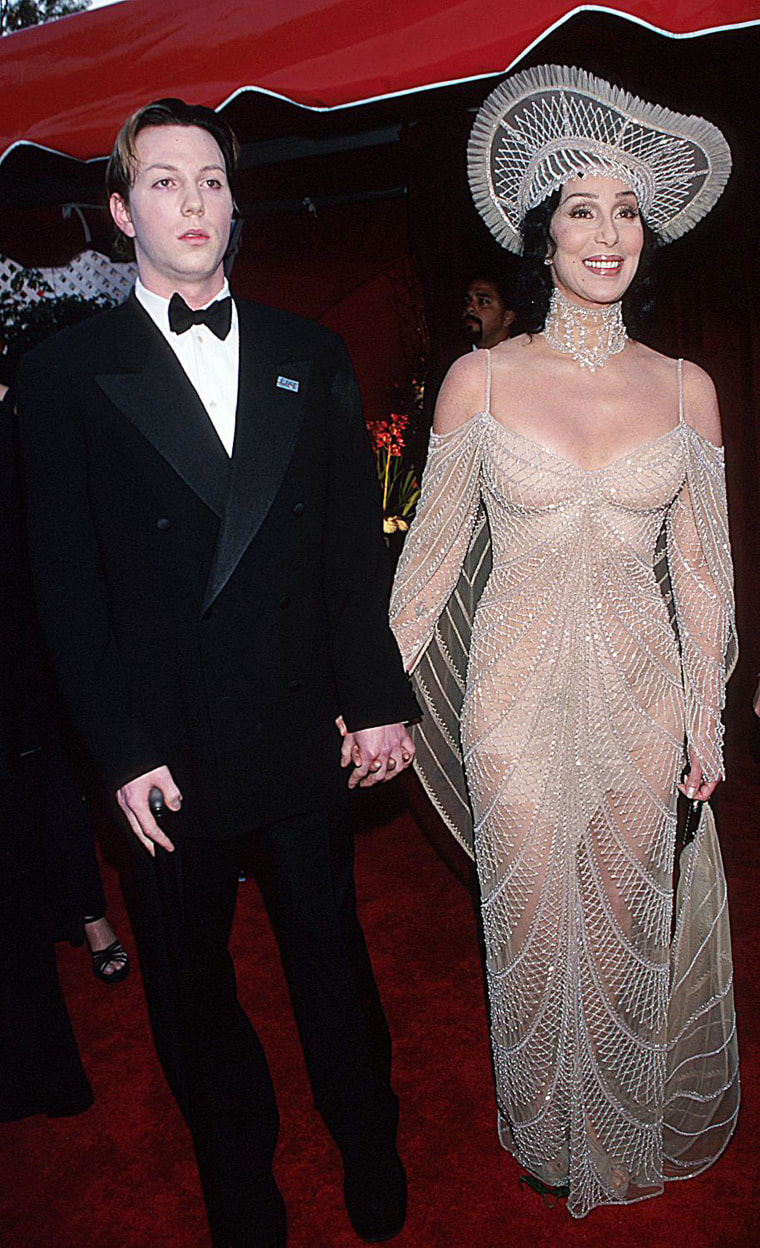 Cher and her son Elijah Blue Allman.