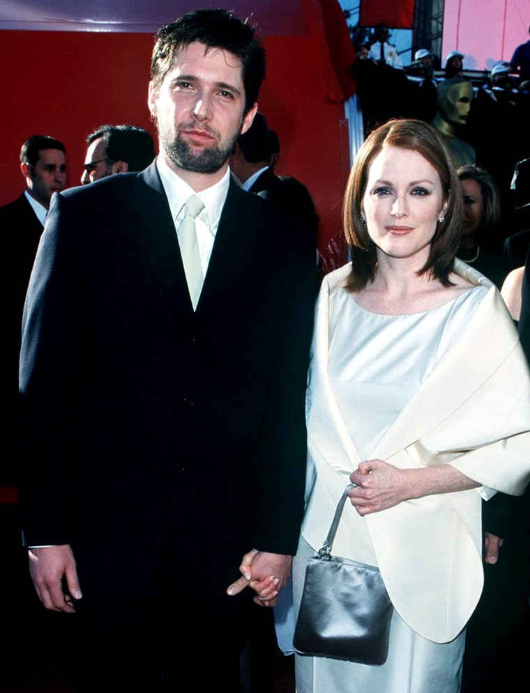 Bart Freundlich and Julianne Moore during The 70th Annual Academy Awards - Red Carpet at Shrine Auditorium in Los Angeles, California.