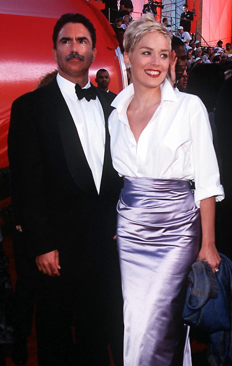 Sharon Stone and husband Phil Bronstein.