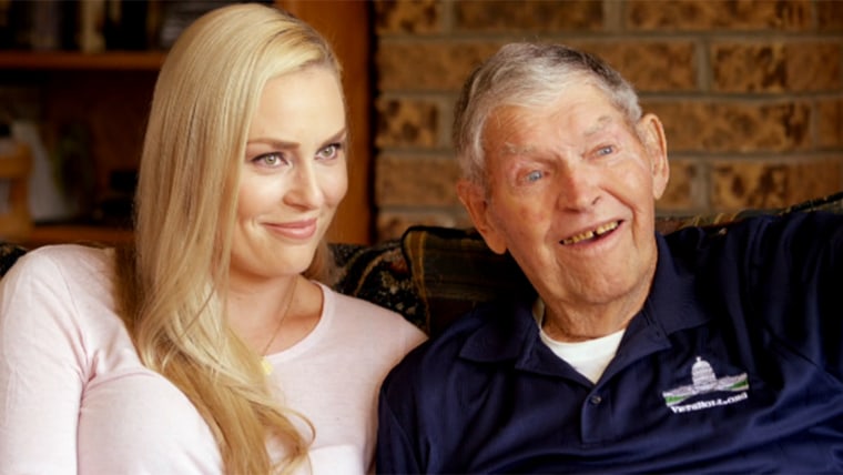 Lindsey Vonn and her grandfather