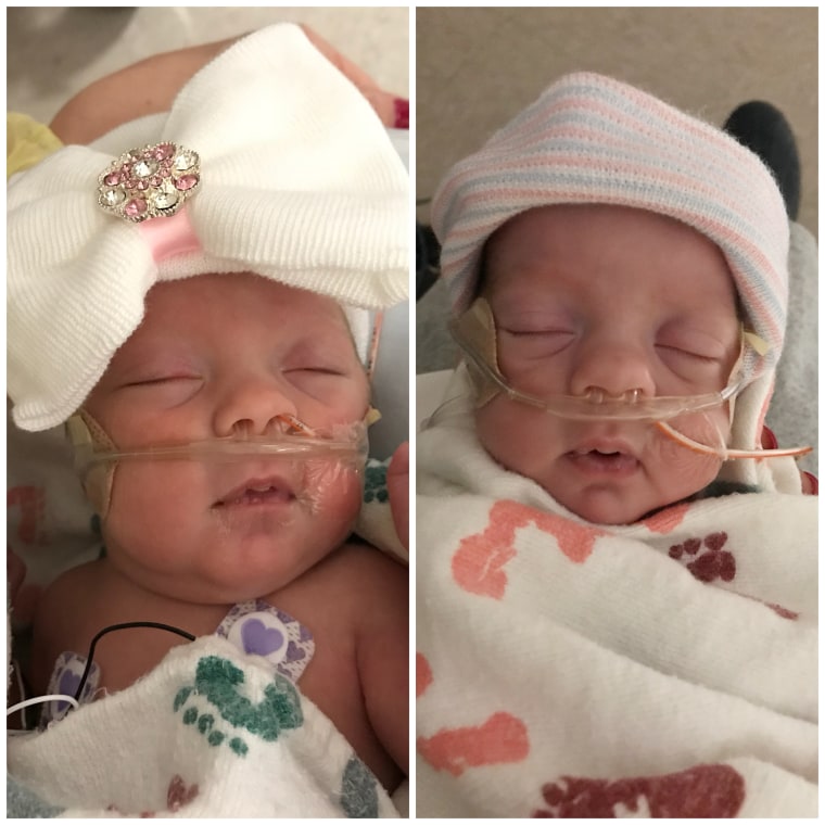 Even though they were born at just 27 weeks, Annastyn and Everly are thriving in the neonatal intensive care unit.