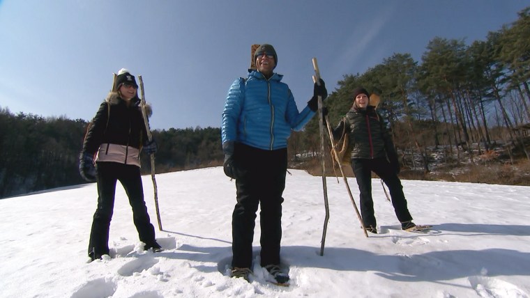 During South Korean winters long ago, hand-crafted skis and snowshoes were the only methods of transportation.