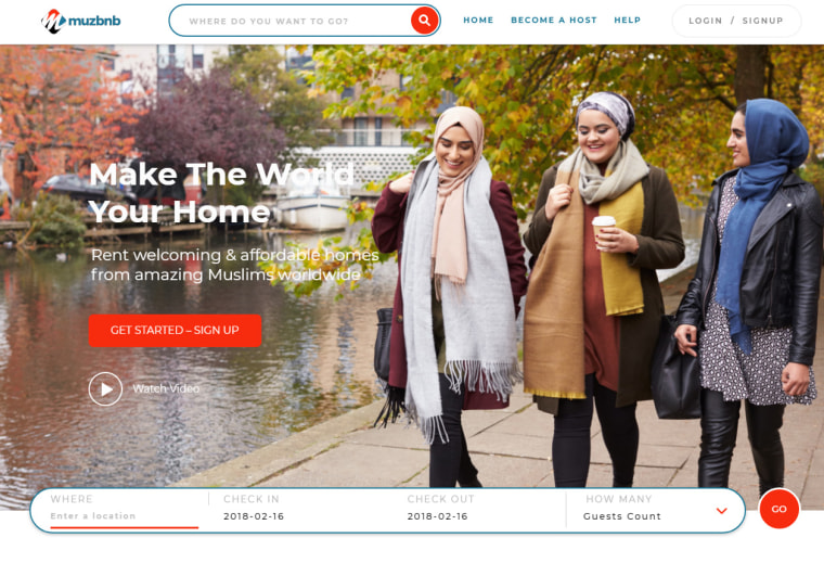 Muzbnb caters toward Muslims travelers, offering search filters that can show a listing's distance from nearby mosques and halal food.