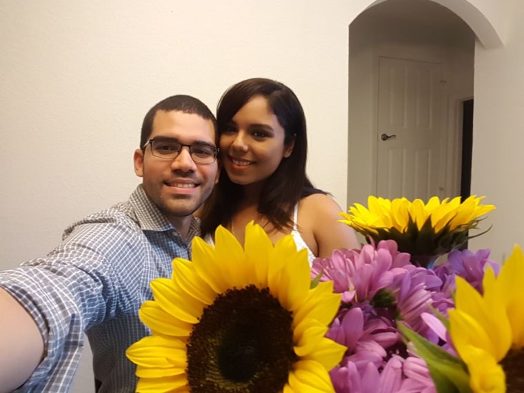 Engineers Francisco Birriel and Sandra Marrero Martinez came to Orlando from Puerto Rico shortly after Hurricane Maria. After his job gave him a transfer, they are settling here.  