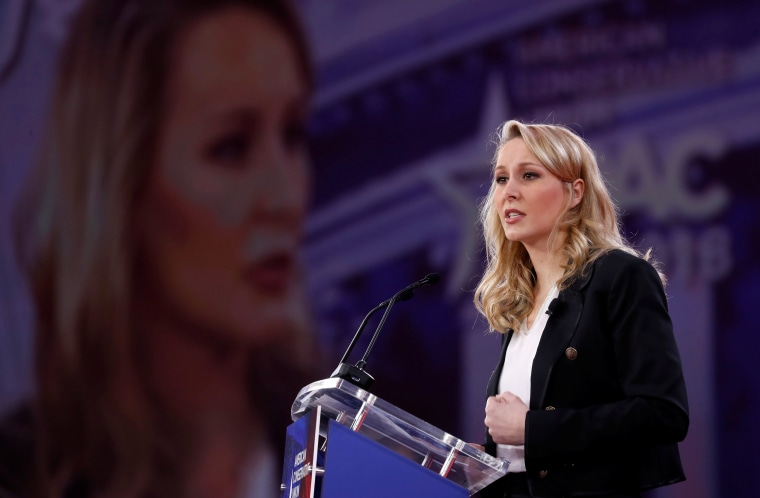 Image: Marion Marechal-Le Pen speaks at the CPAC conference held in National Harbor, Maryland