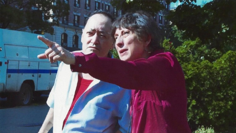 In the film "Make America Great Again," Tati (Gloria Zelaya) leads her brother Rogelio (Angel "Chi Chi" Salazar) on a guided tour of Washington Heights.