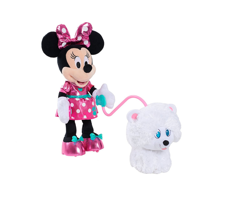 Minnie play with dog toy