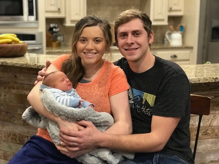 Joy-Anna (Duggar) Forsyth, Austin Forsyth and baby Gideon Martyn Forsyth