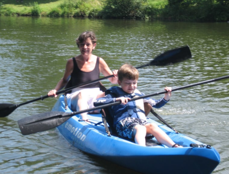 Barbara Longova with her grandson, Gavin.