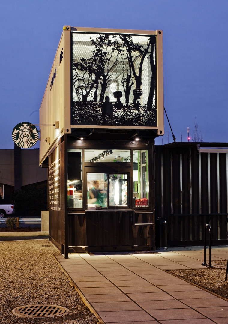 Shipping container Starbucks