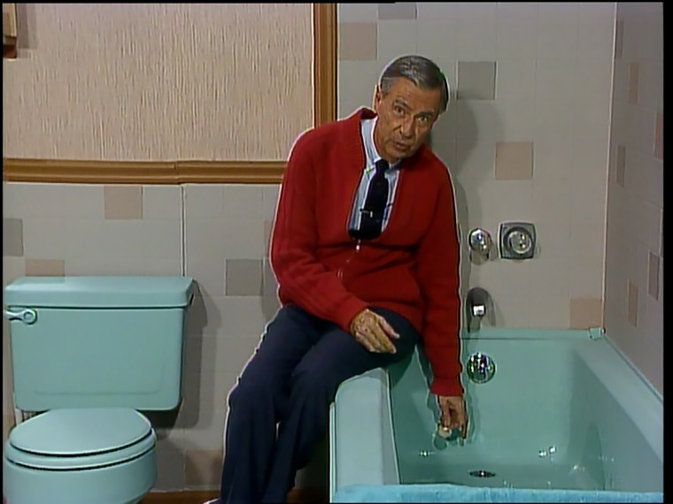 In several episodes of "Mister Rogers' Neighborhood," Rogers talked about bathtubs and drains, assuring kids that there was no need to fear washing down a drain themselves. 