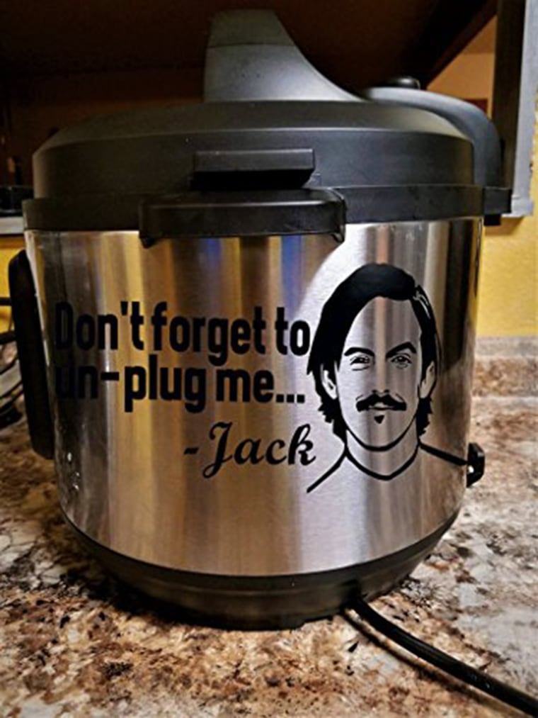 Fans have created decals to remind you to turn off your Crock Pot after watching This Is Us
