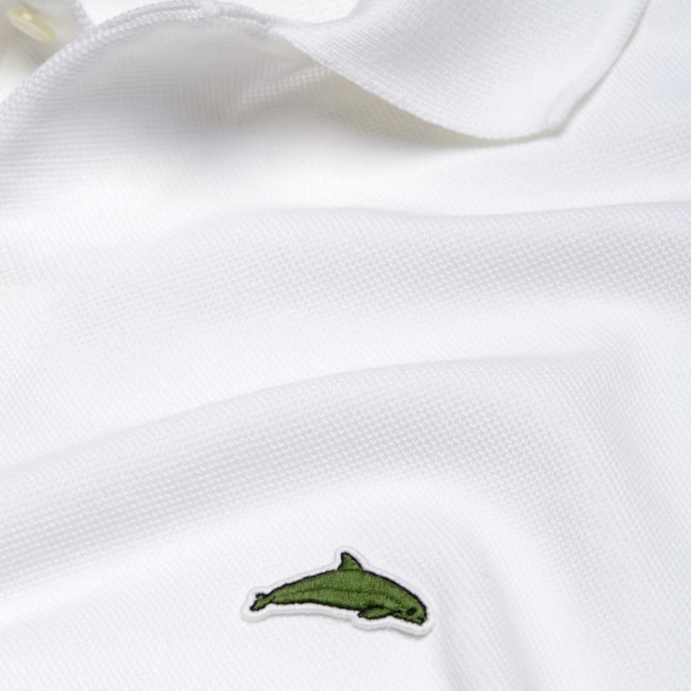 Lacoste's shirts are dropping the iconic crocodile logo for a good cause