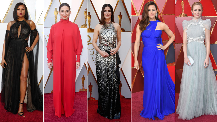 High neck: Taraji P. Henson, Maya Rudolf, Sandra Bullock, Jennifer Garner, Emily Blunt