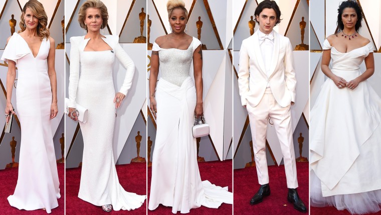 Jane Fonda, Laura Dern, Mary J. Blige, Camilla Alves and Timothee Chalamet all looked gorgeous in white. 