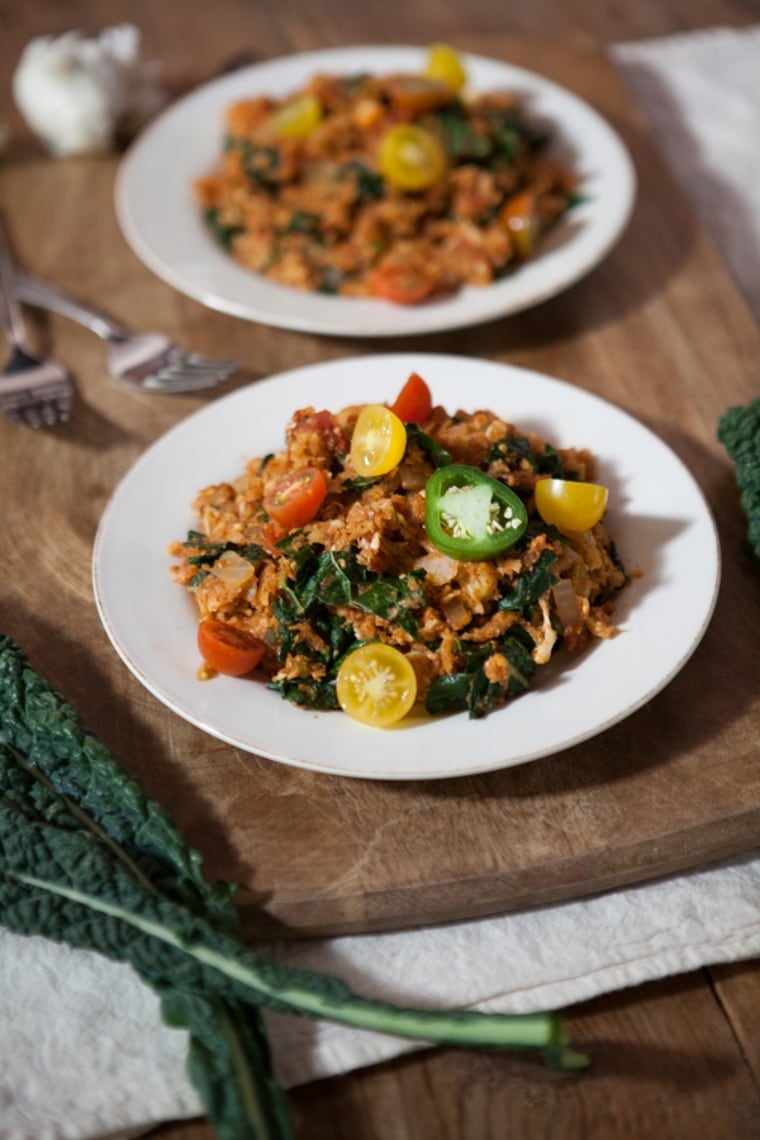 Spanish Cauliflower Rice with Kale