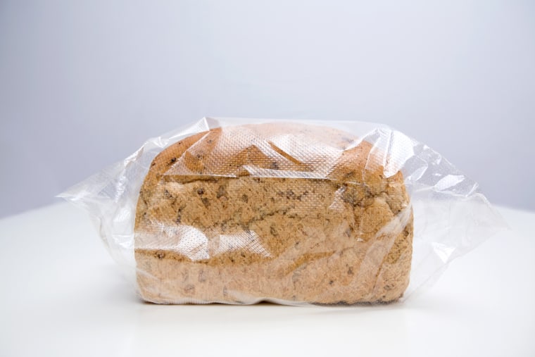 image: A loaf of bread in a package