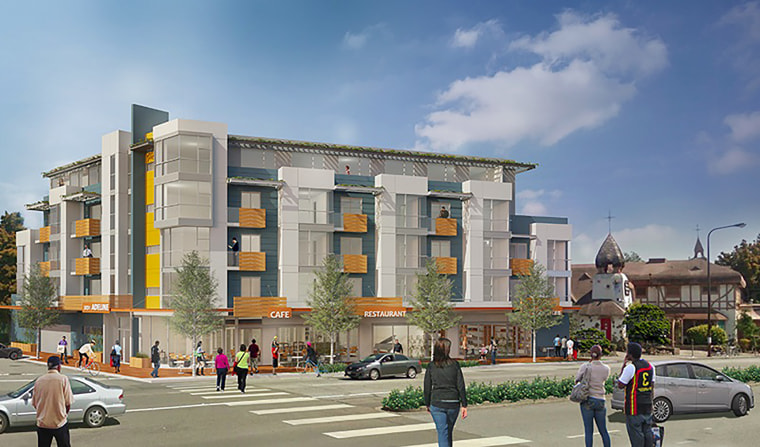 Image: Rendering of proposed multi-residential building at 3031 Adeline St. in Berkeley, CA