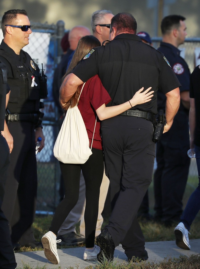 Image: Students Return To Class For First Time After Mass Shooting At Florida School
