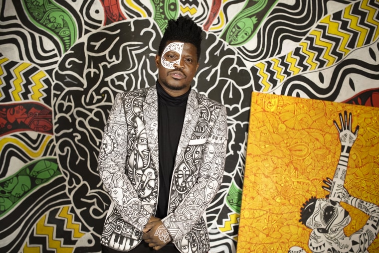 Image: Artist LaoLu poses for a portrait.