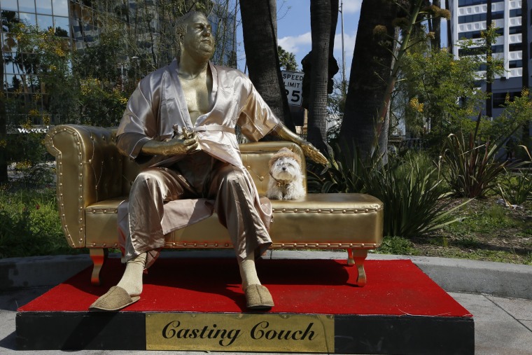 Image: Harvey Weinstein statue in Los Angeles
