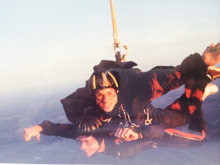 William Allen Moore and Donald Zarda's first jump together in Texas.