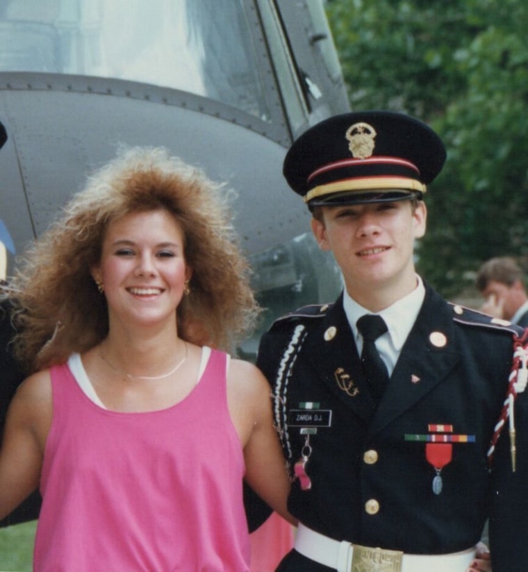 Zarda pictured with his late sister, Gara Zarda while attending Wentworth Military Academy.