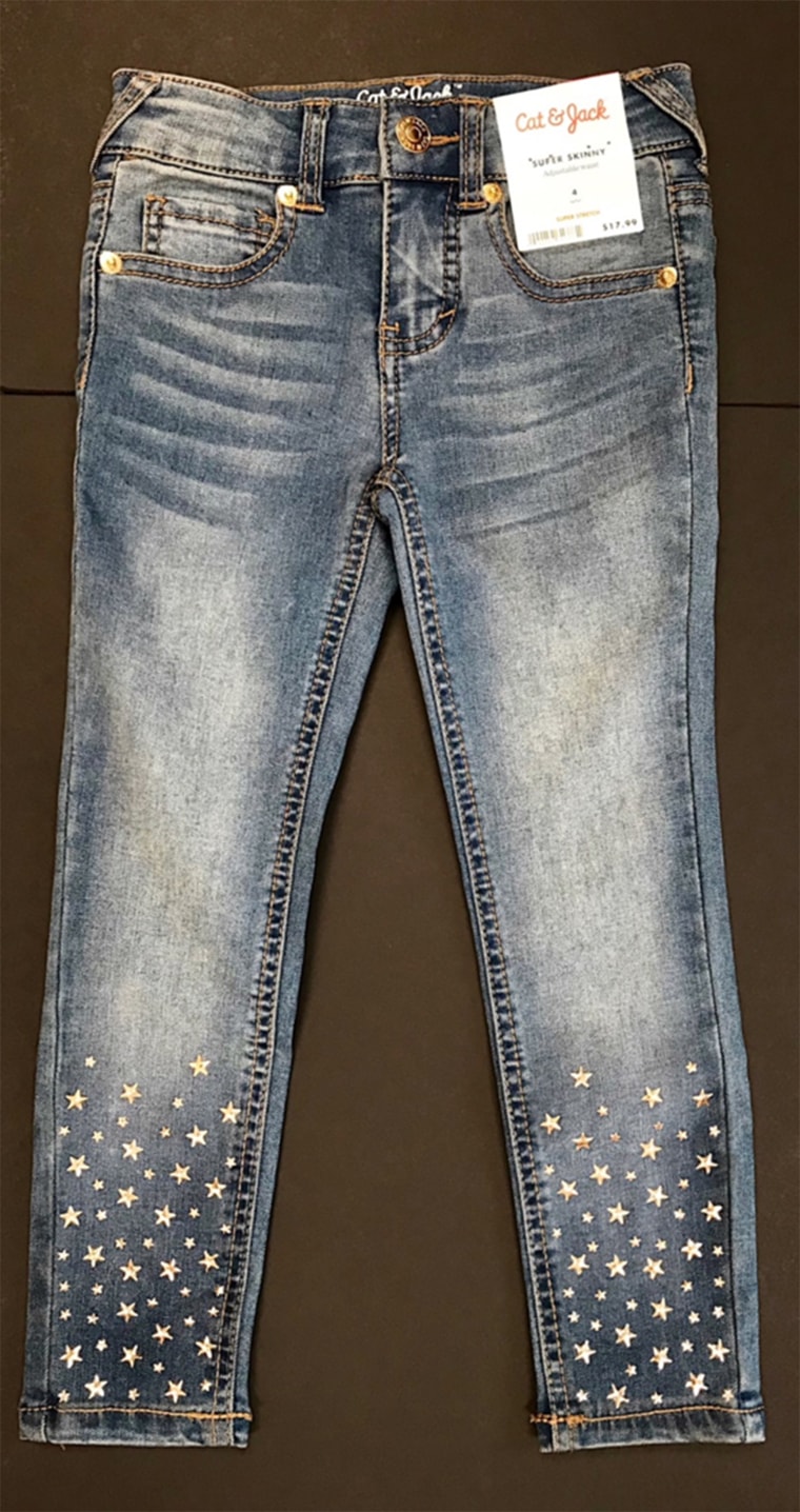 Cat &amp; Jack Girls' Star Studded Skinny Jeans sold at Target
