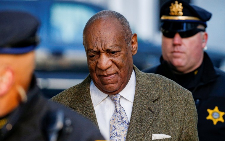 Image: Actor and comedian Bill Cosby arrives for a pretrial hearing for his sexual assault trial at the Montgomery County Courthouse in Norristown, Pennsylvania
