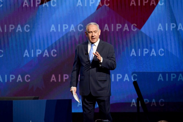 Image: Israeli Prime Minister Benjamin Netanyahu attends the American Israel Public Affairs Committee