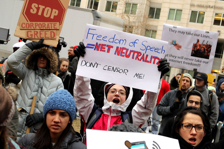 Image: Net neutrality protest